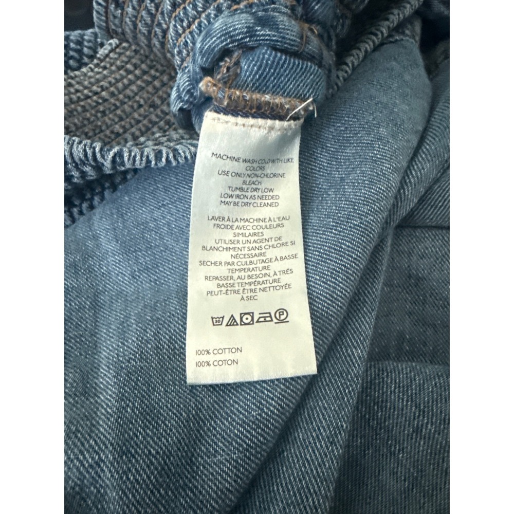 Anthropologie Pilcro Reese Smocked Waist soft denim Cropped Pants XSP - Picture 4 of 6